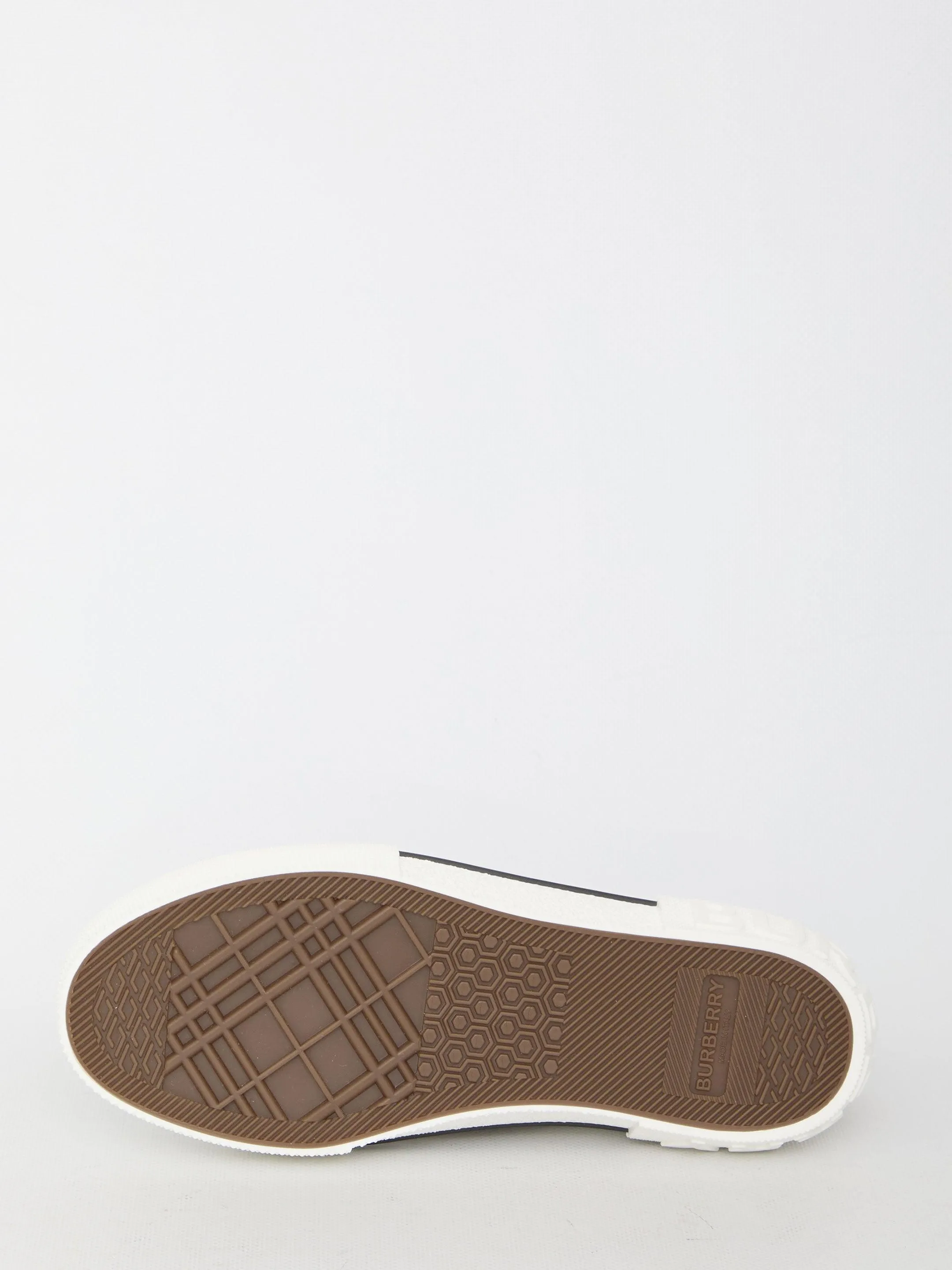 Burberry Low Top Check Sneakers