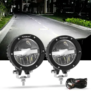 C4 Series | 4 Inch 100W Round Offroad LED Driving Lights Combo Beam