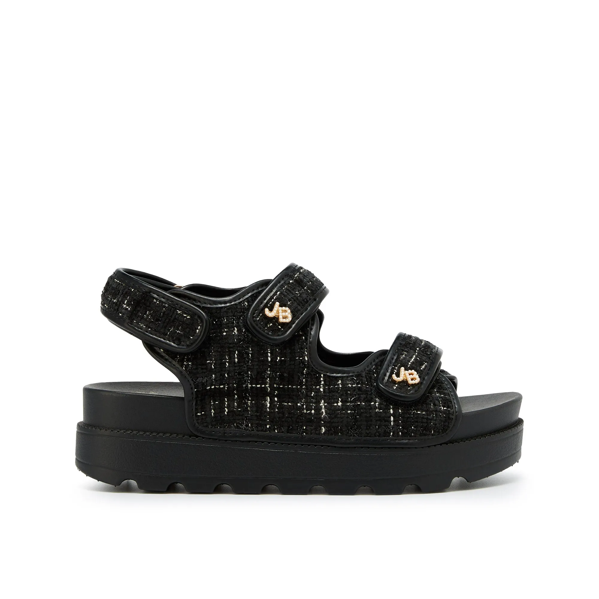 Cassidy Flat Sandals Black