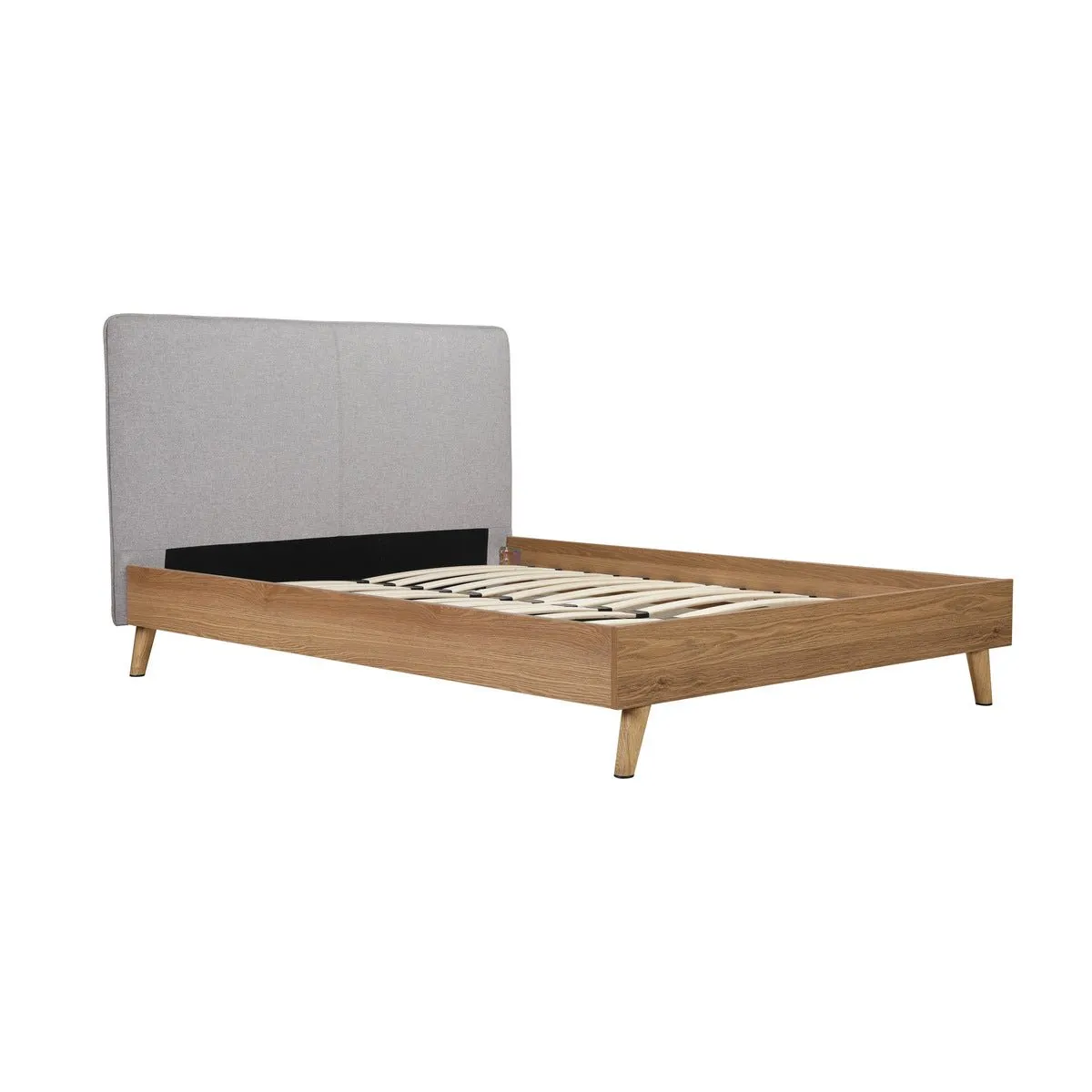 Cassidy Full Platform Bed with Upholstered Headboard