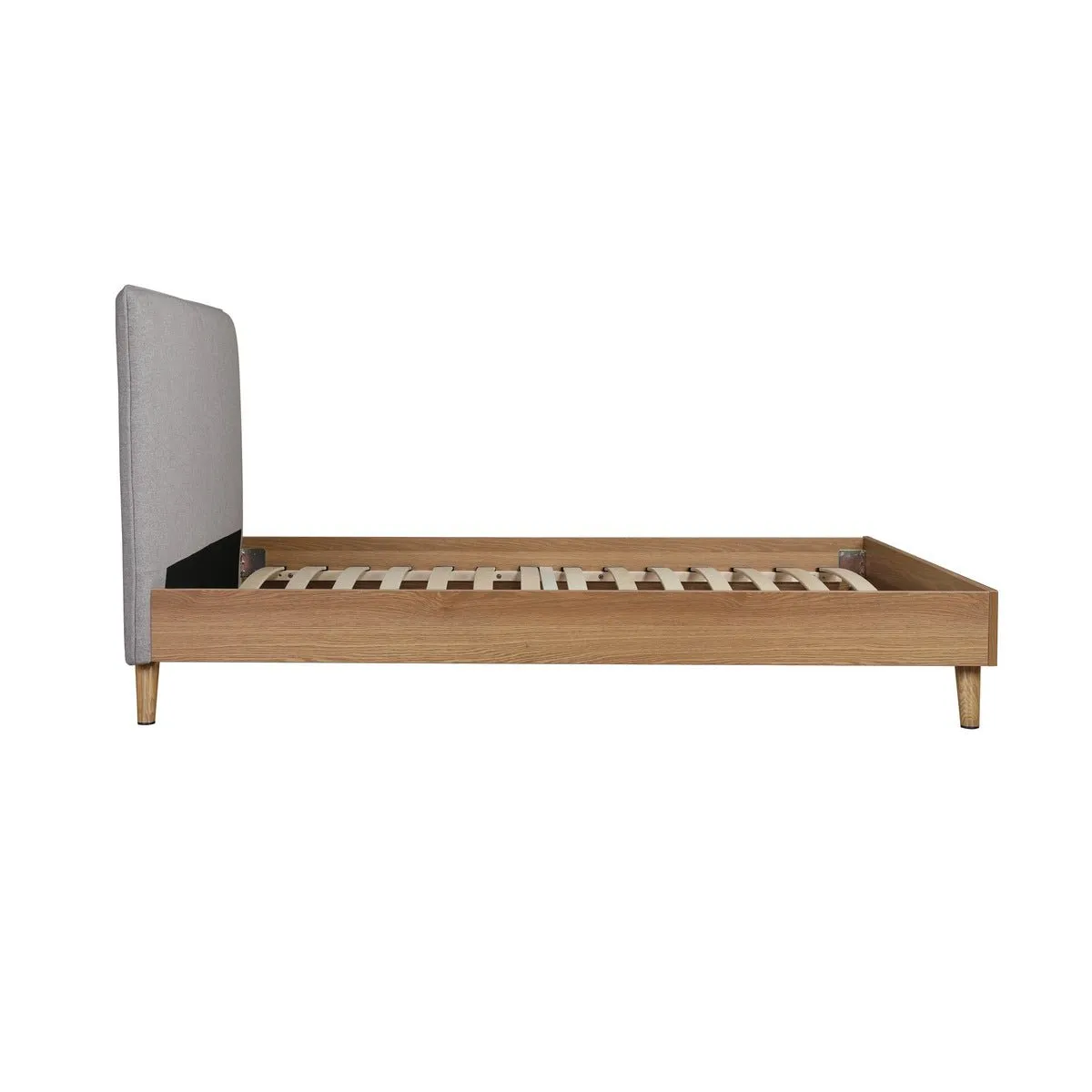 Cassidy Full Platform Bed with Upholstered Headboard