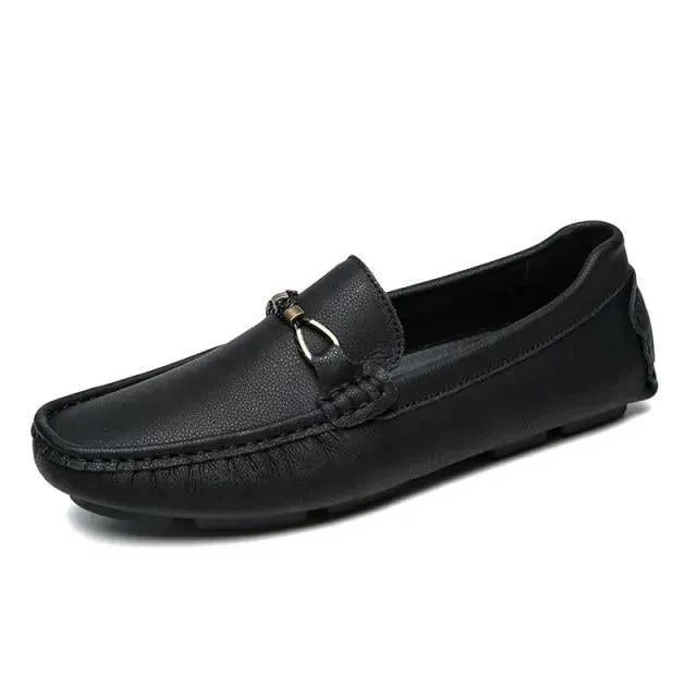 Casual Leather Driving Shoes For Men