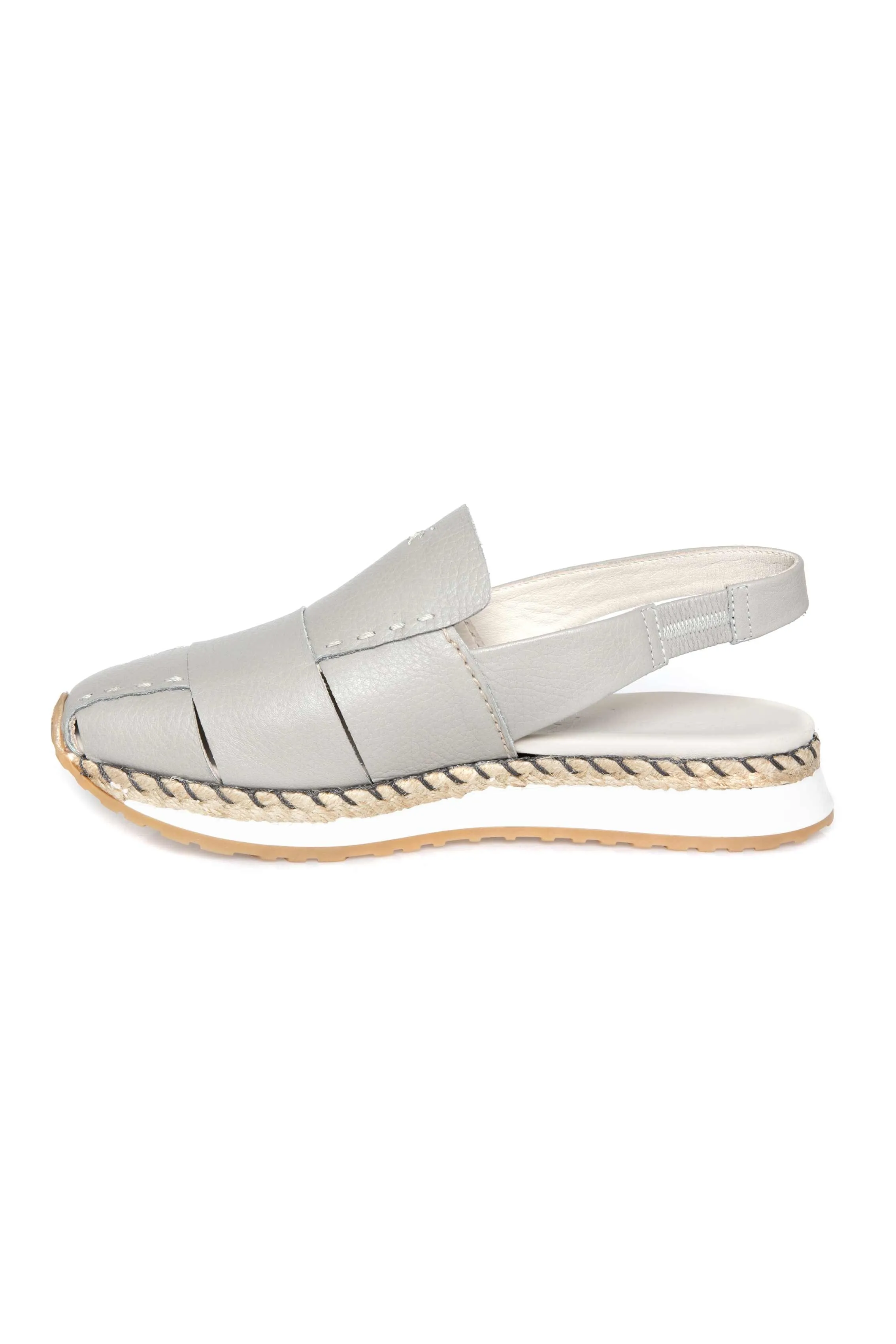 Chanel Sport Leather Slingback Shoe in Cervo Brina