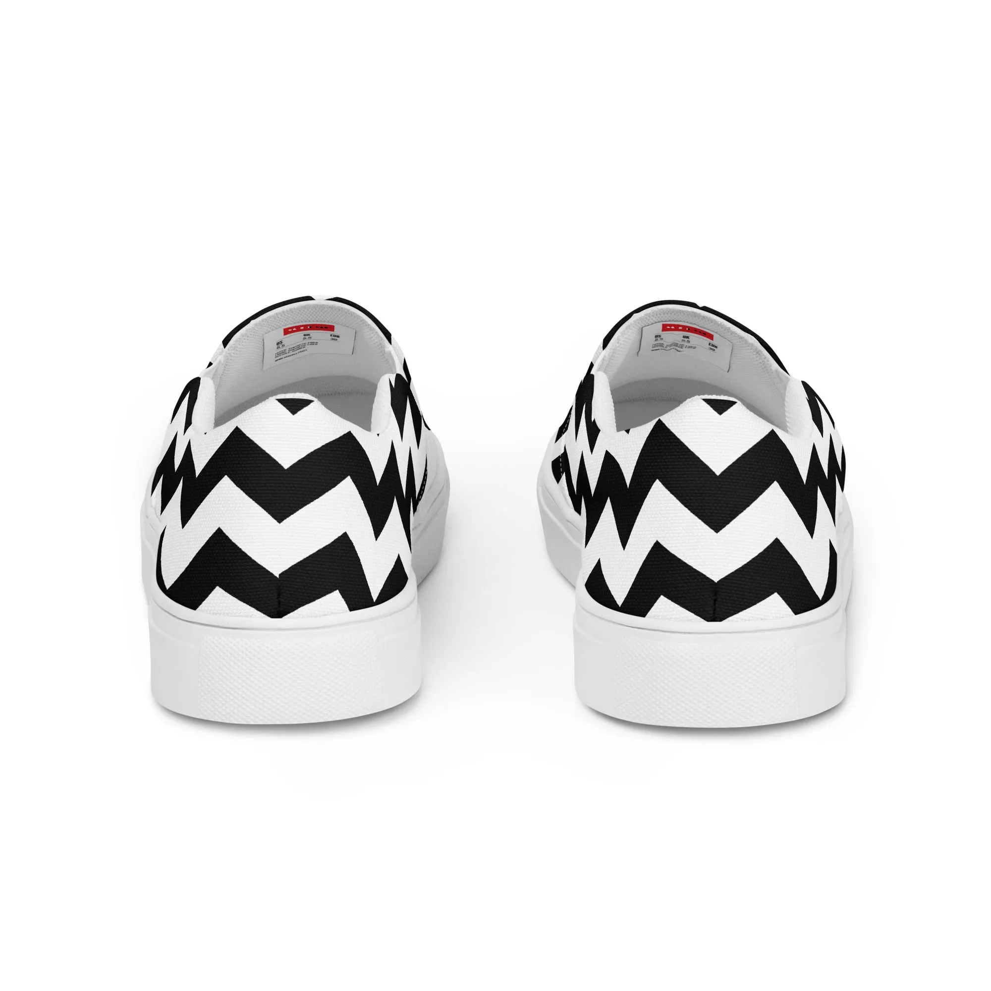 Chevron Chic Women’s slip-on canvas shoes