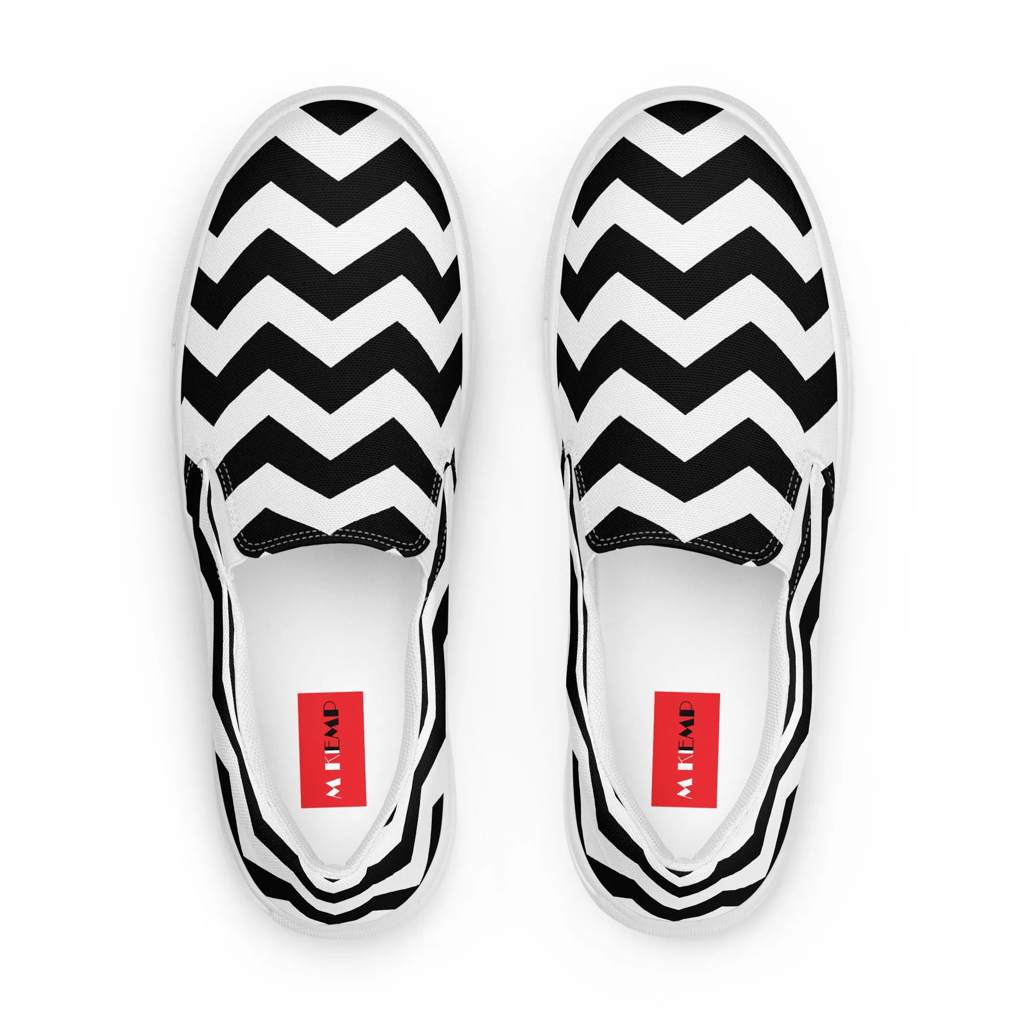 Chevron Chic Women’s slip-on canvas shoes