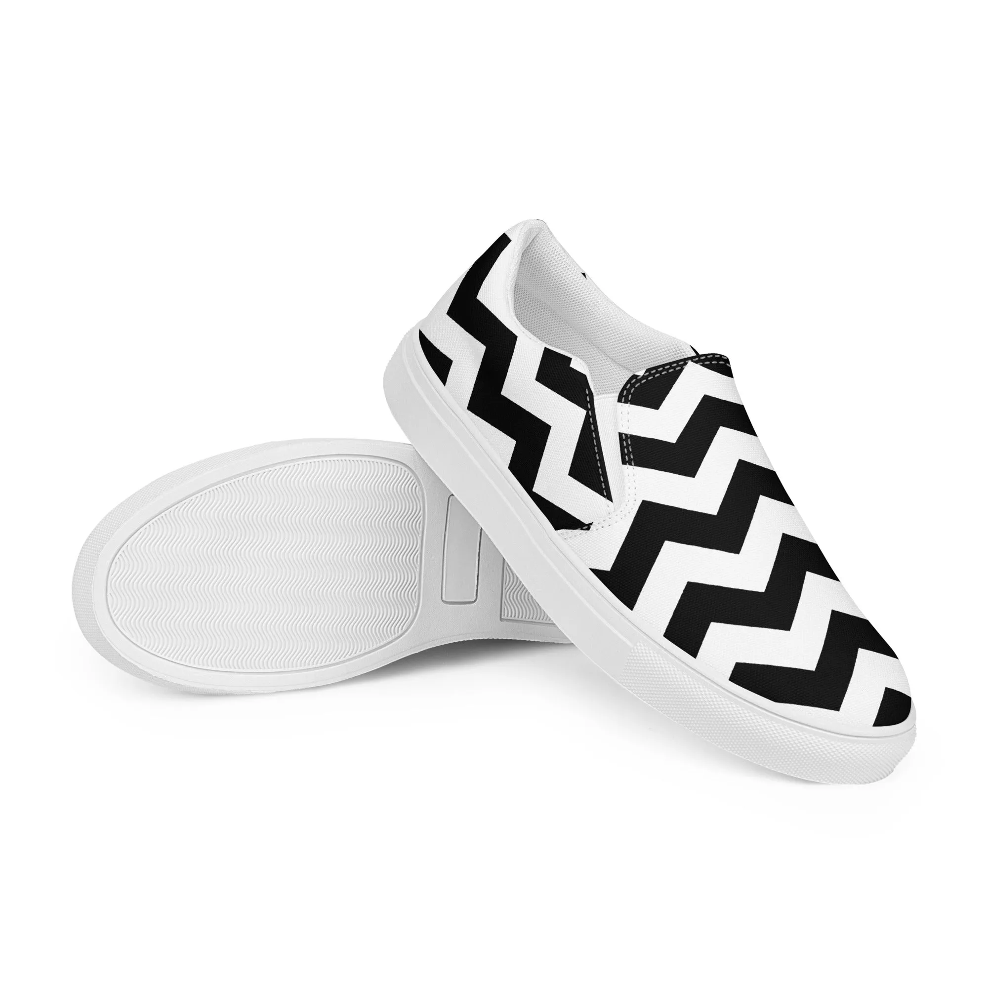 Chevron Chic Women’s slip-on canvas shoes