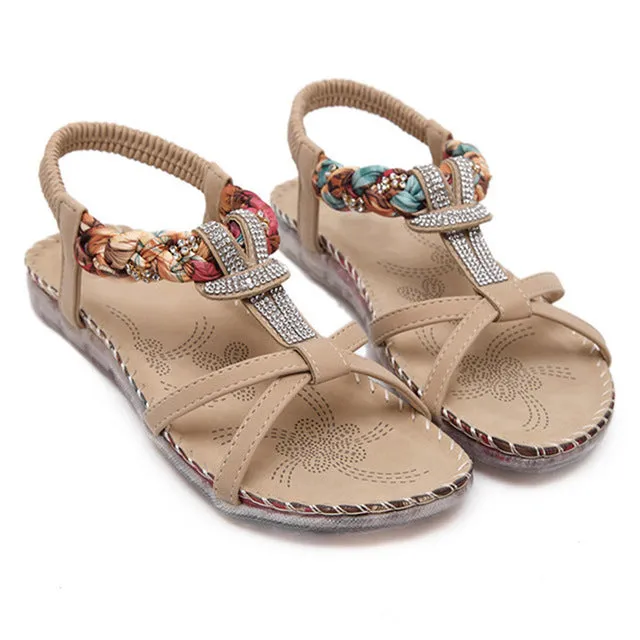 Chic Roman Style Casual Beach Sandals for Summer Wear