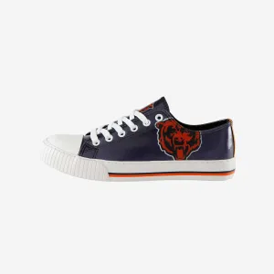 Chicago Bears Womens Team Color Metallic Low Top Canvas Shoes