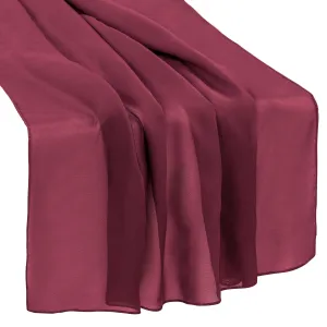 Chiffon Wedding Table Runner 10FT x 27" - Mulberry