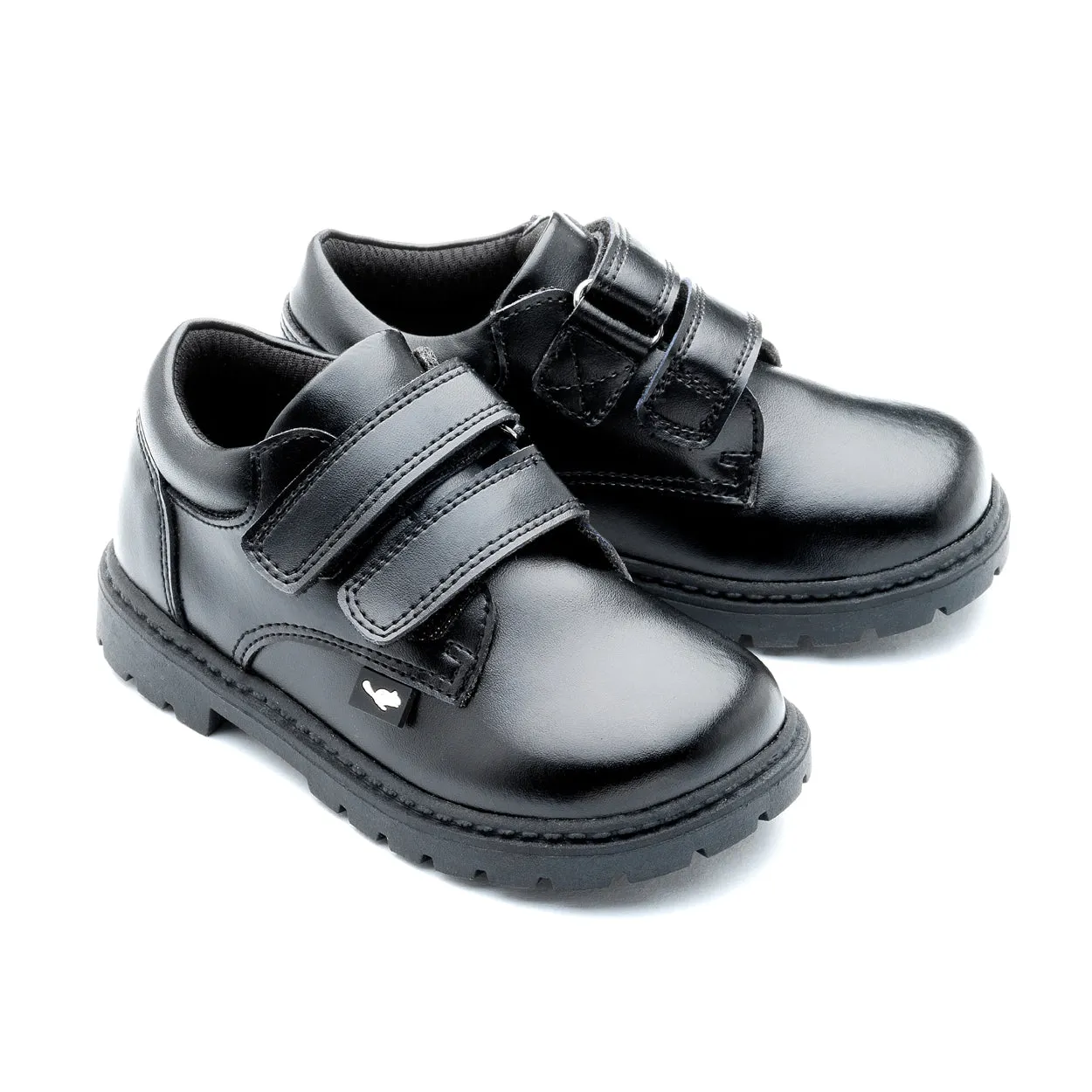 Chipmunks Liam Boys Black School Shoe