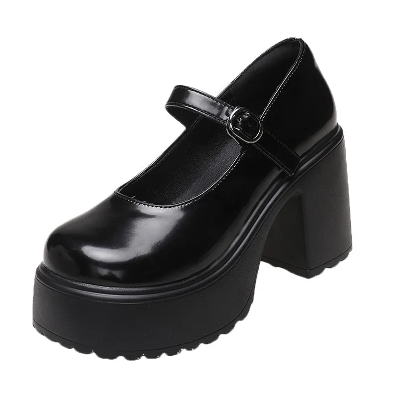 Classic Mary Jane Platform Shoes