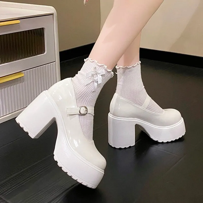 Classic Mary Jane Platform Shoes