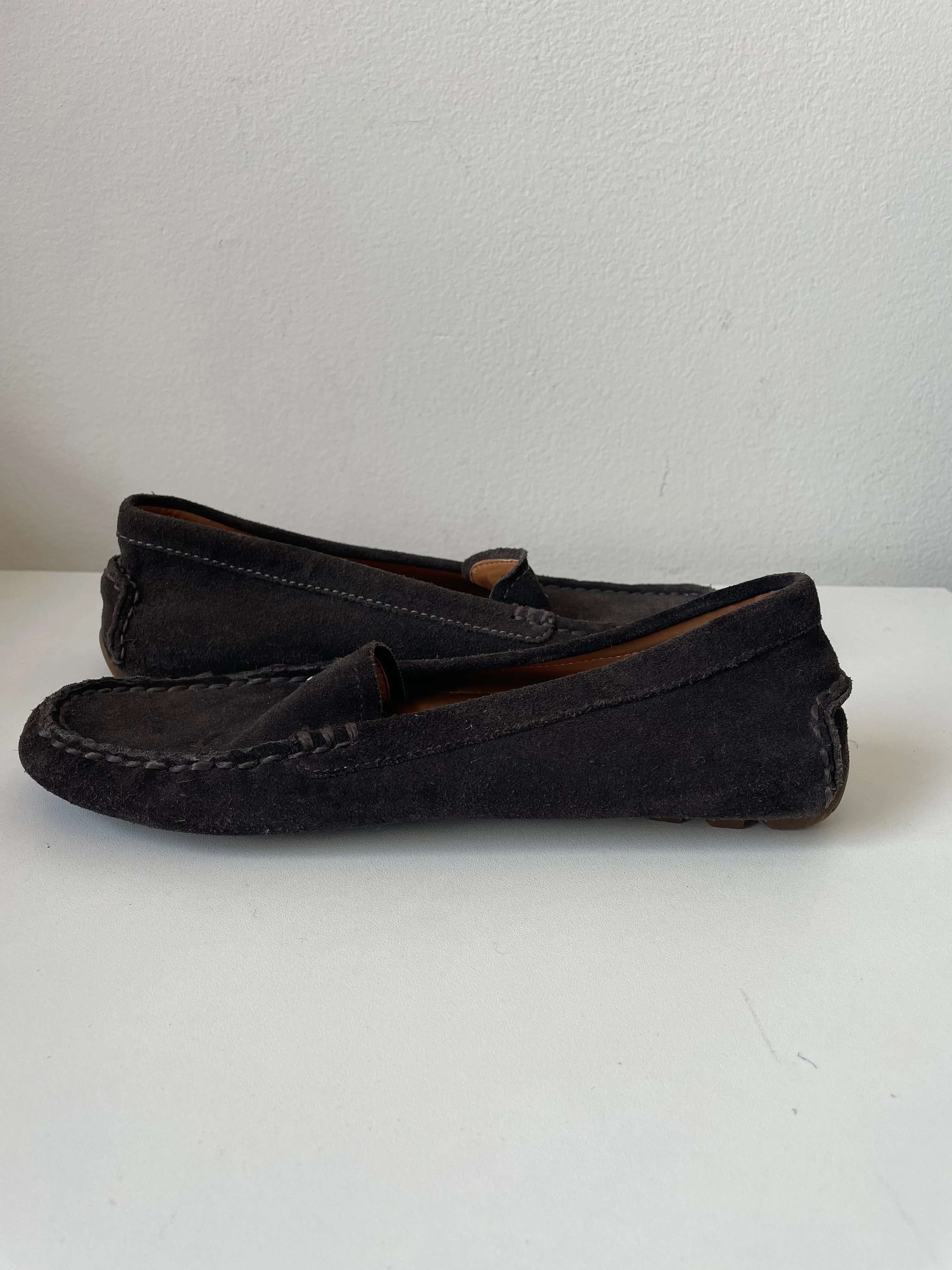 Coach Brown Suede Driving Shoes /Loafers Size 6.5