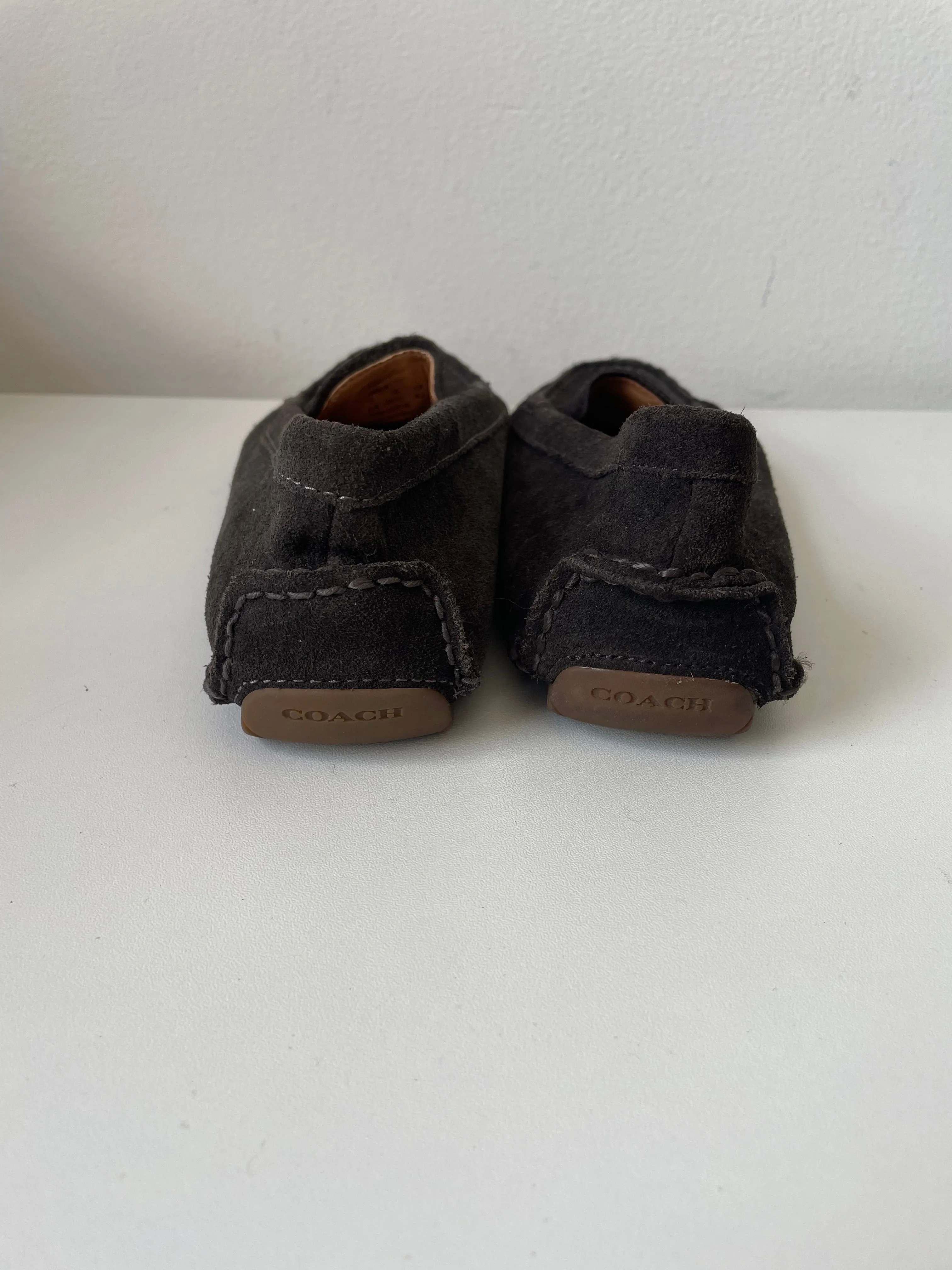 Coach Brown Suede Driving Shoes /Loafers Size 6.5