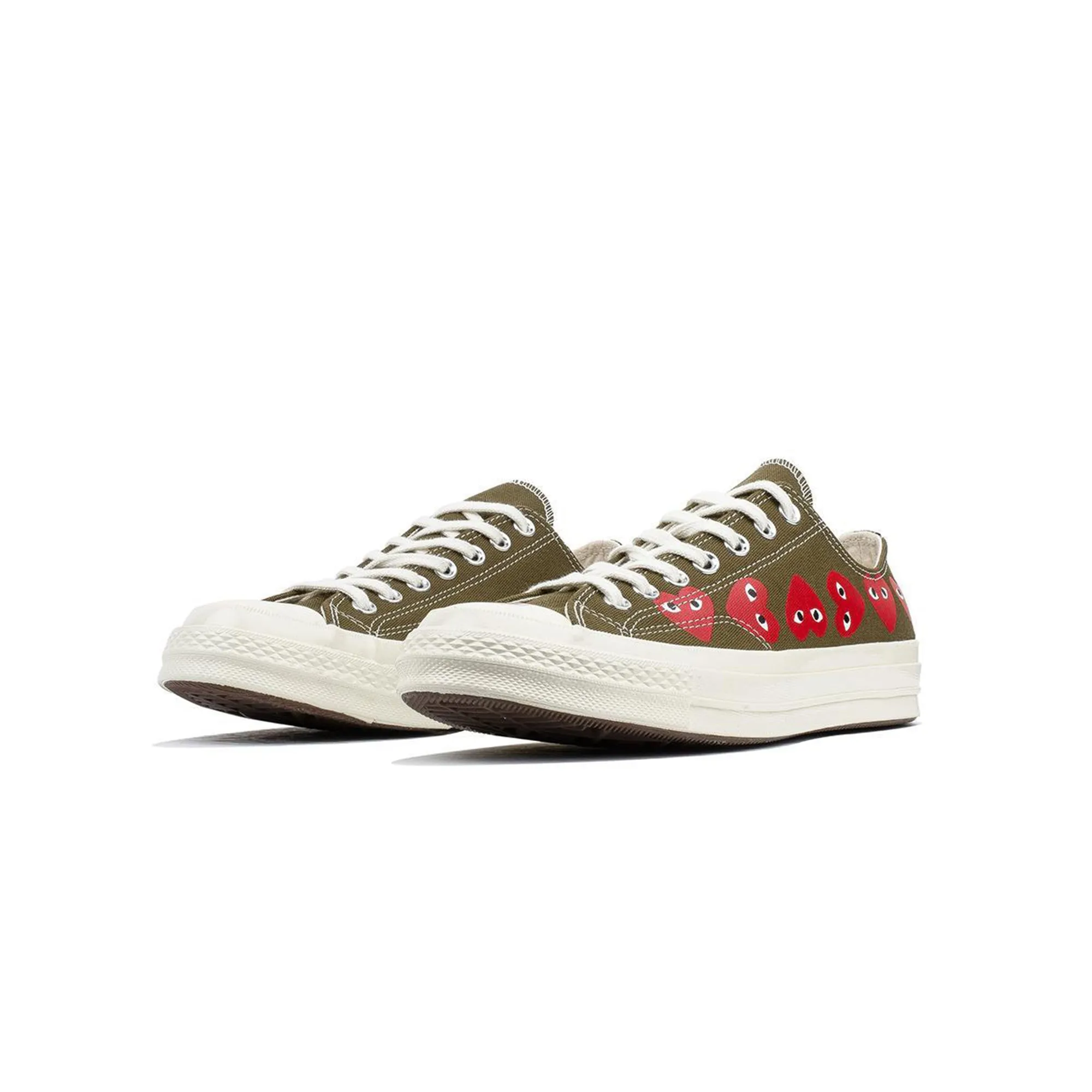 Comme des Garcons PLAY x Converse Chuck 70 Low Multi Heart Shoes