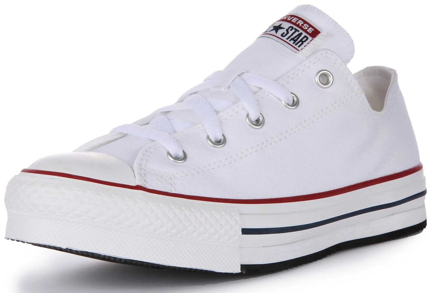 Converse All Star Low 3J256C In White For Kids