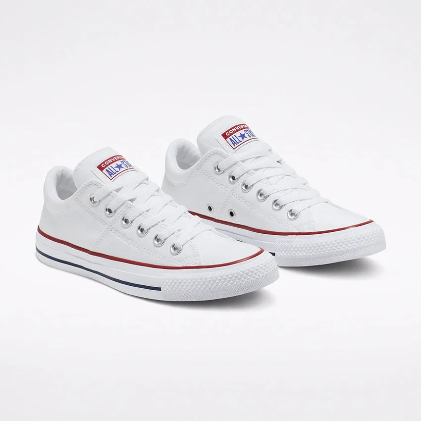 CONVERSE WOMEN'S CHUCK TAYLOR MADISON LOW TOP WHITE SNEAKER SHOES