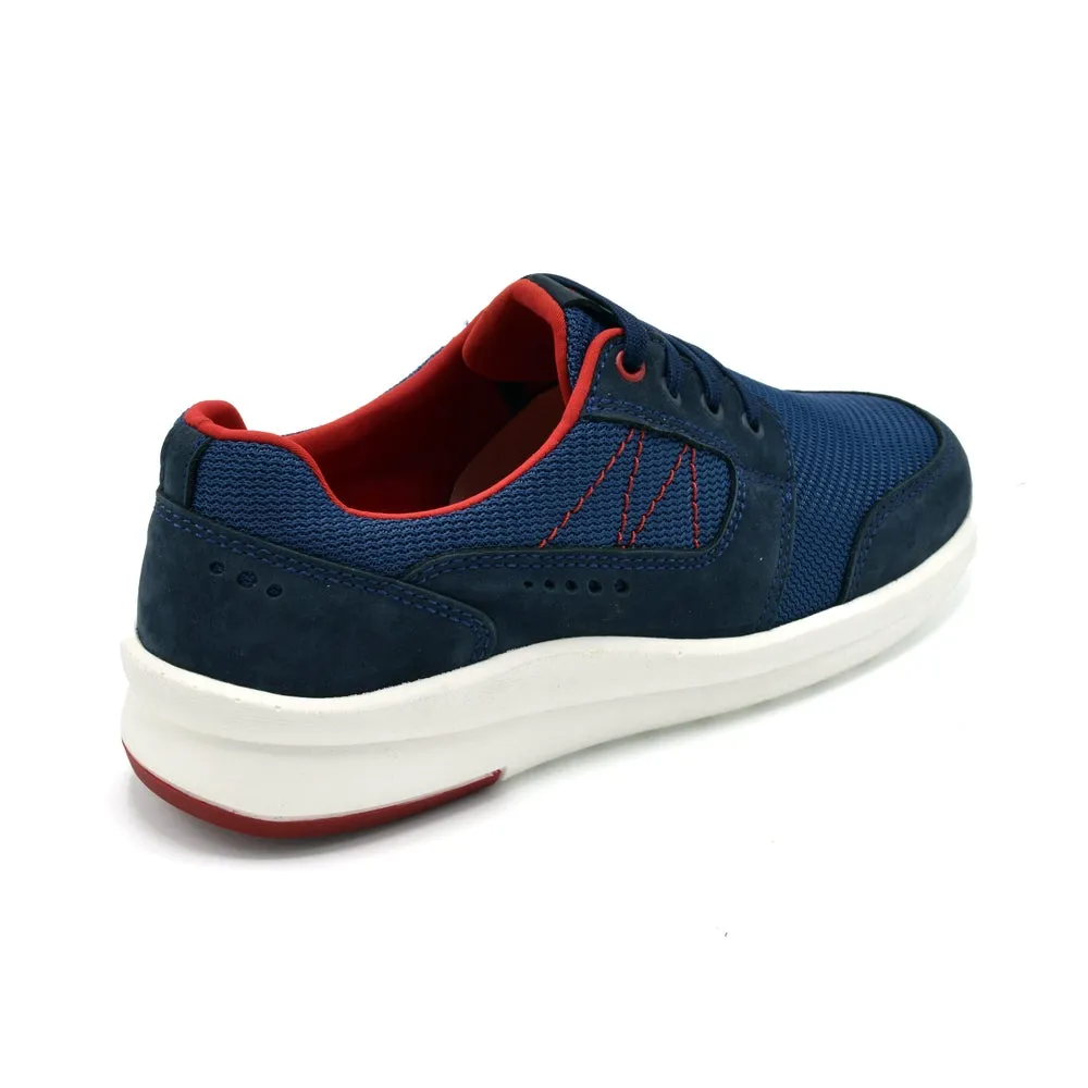 Cosyfeet Vasco- Mens Extra Wide Fit Trainer - 6E Fitting Navy