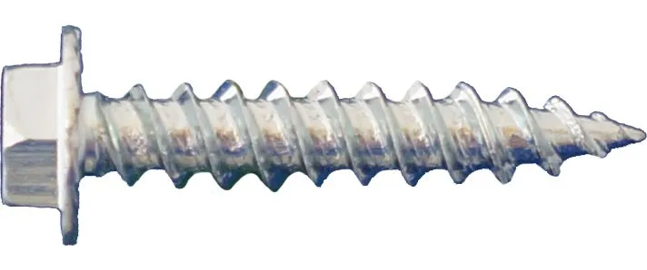 Daggerz 8" x 1-1/2" Unslotted Hex Washer Head Metal Screws - 5000 Qty