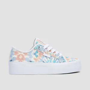 DC Manual Platform Shoes - White/Print - Womens