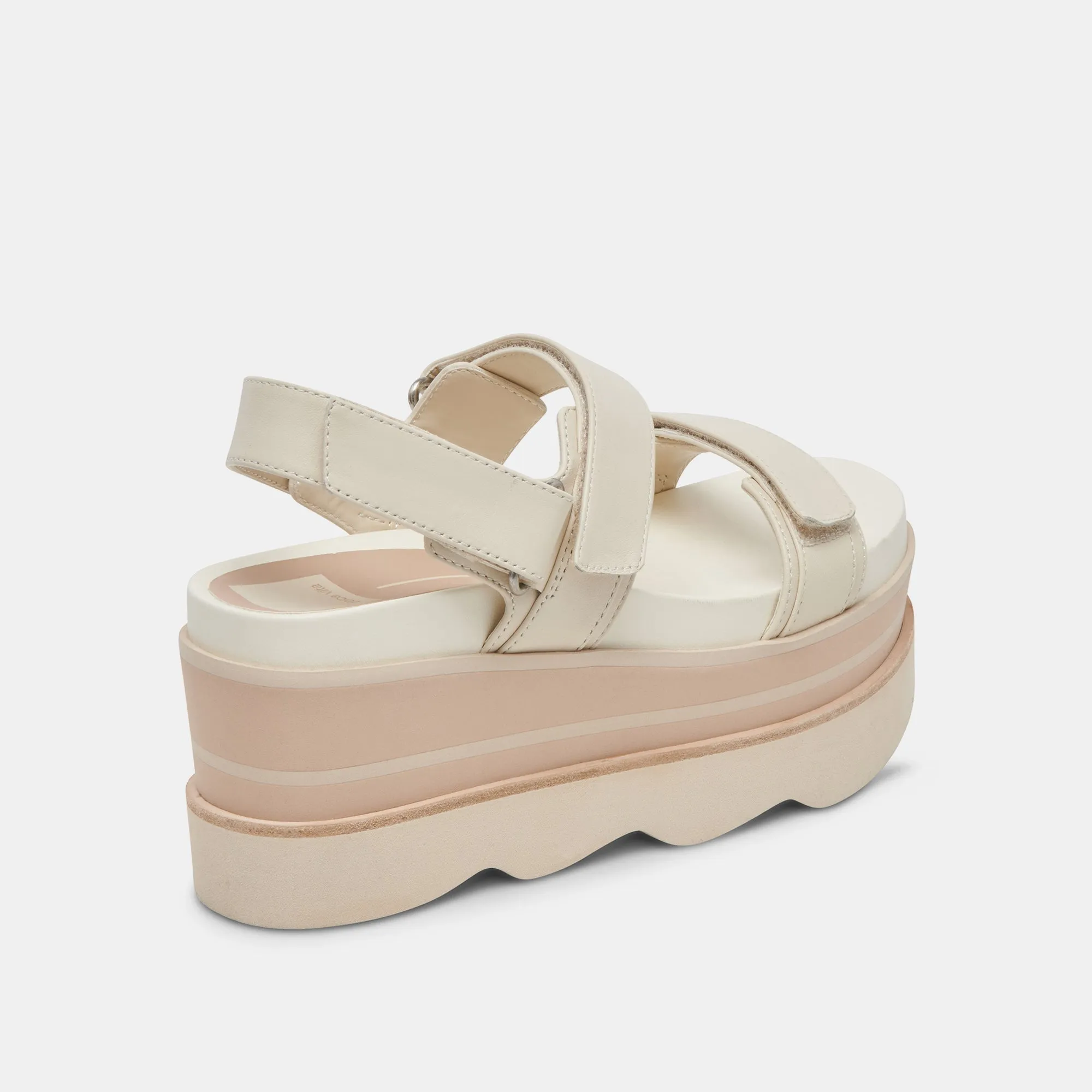 Dolce Vita Izak Sandals in Ivory Leather