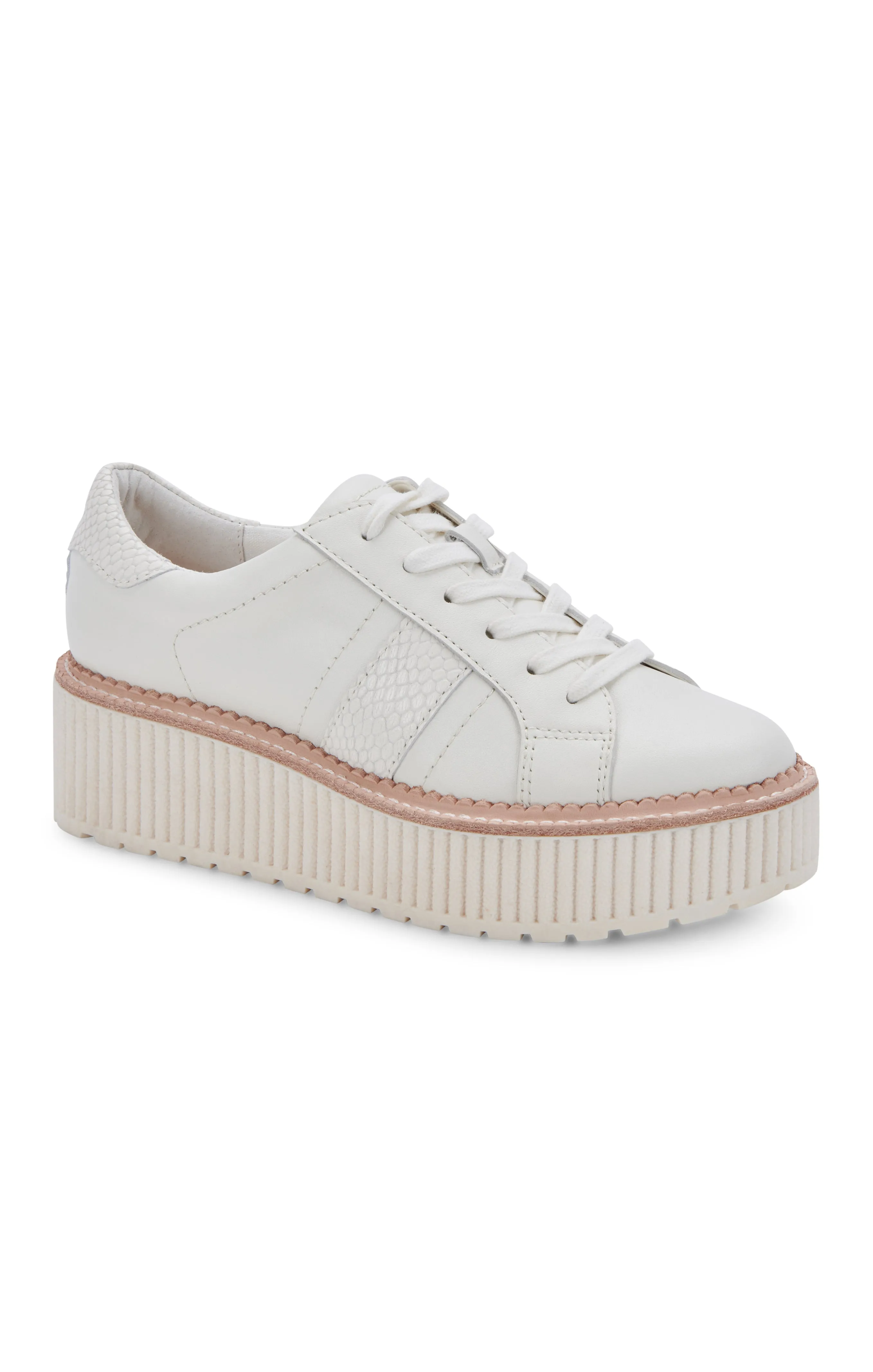 Dolce Vita Tiger Platform Sneakers ~ White