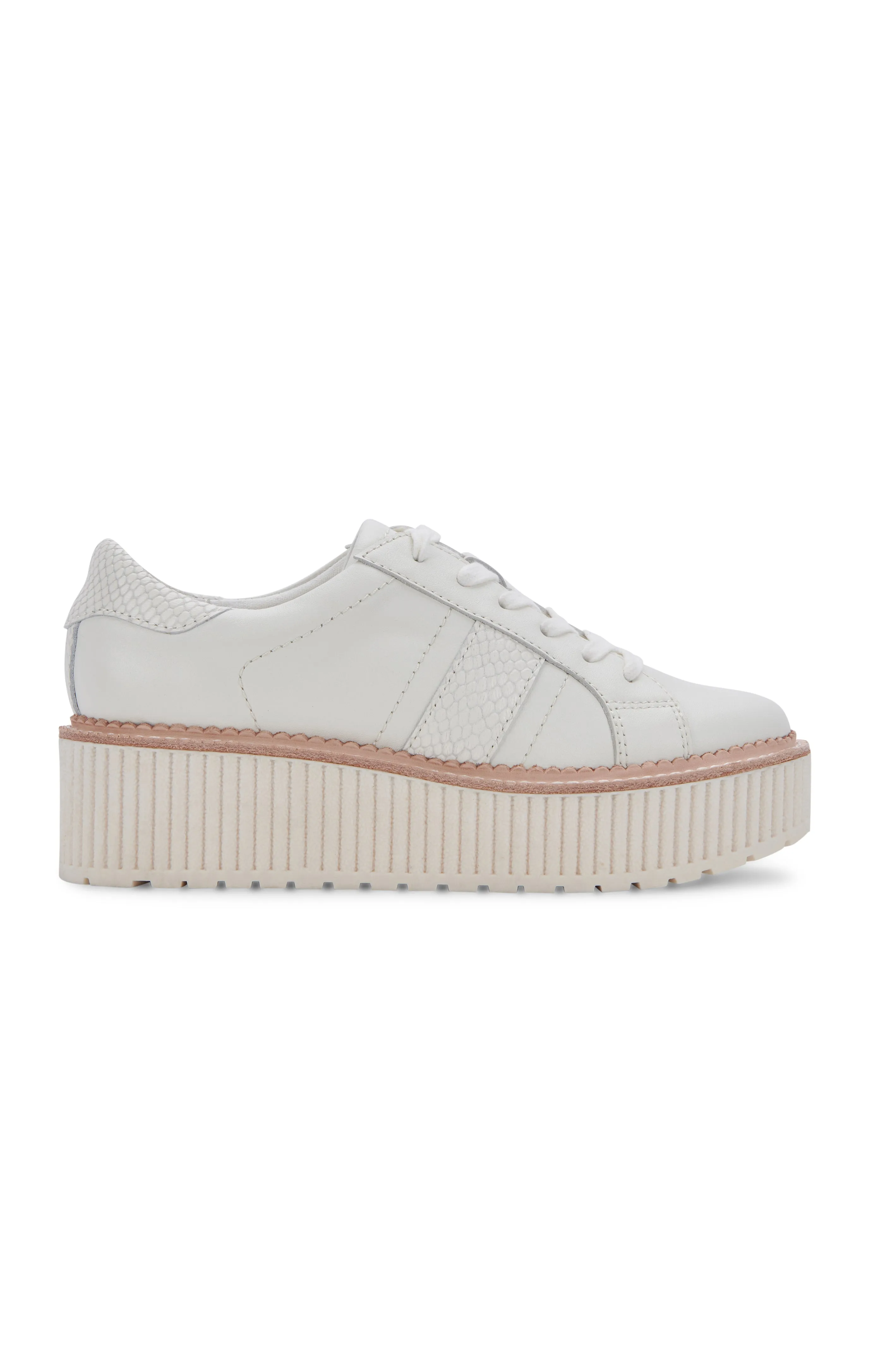 Dolce Vita Tiger Platform Sneakers ~ White