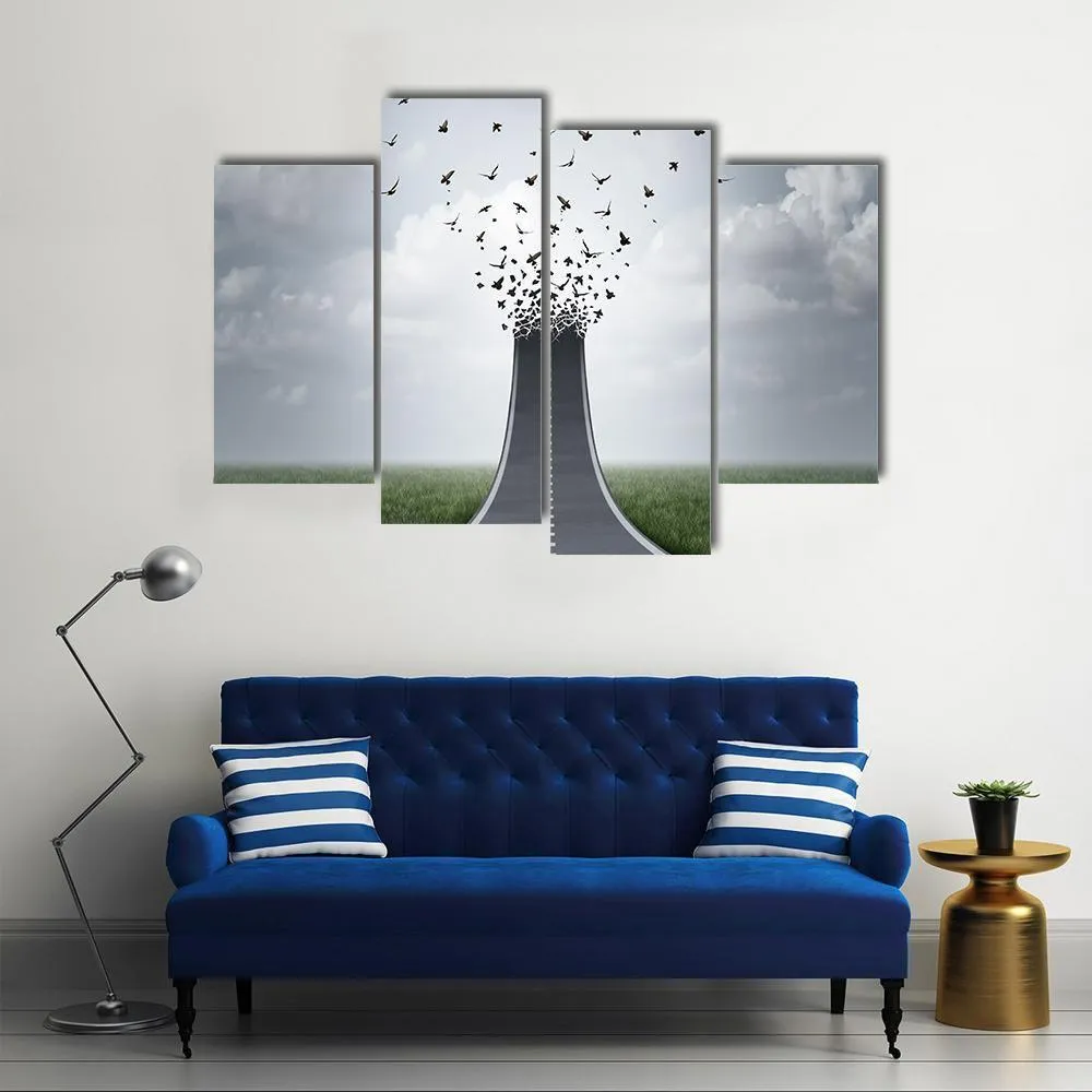 Driving Freedom Concept Canvas Wall Art