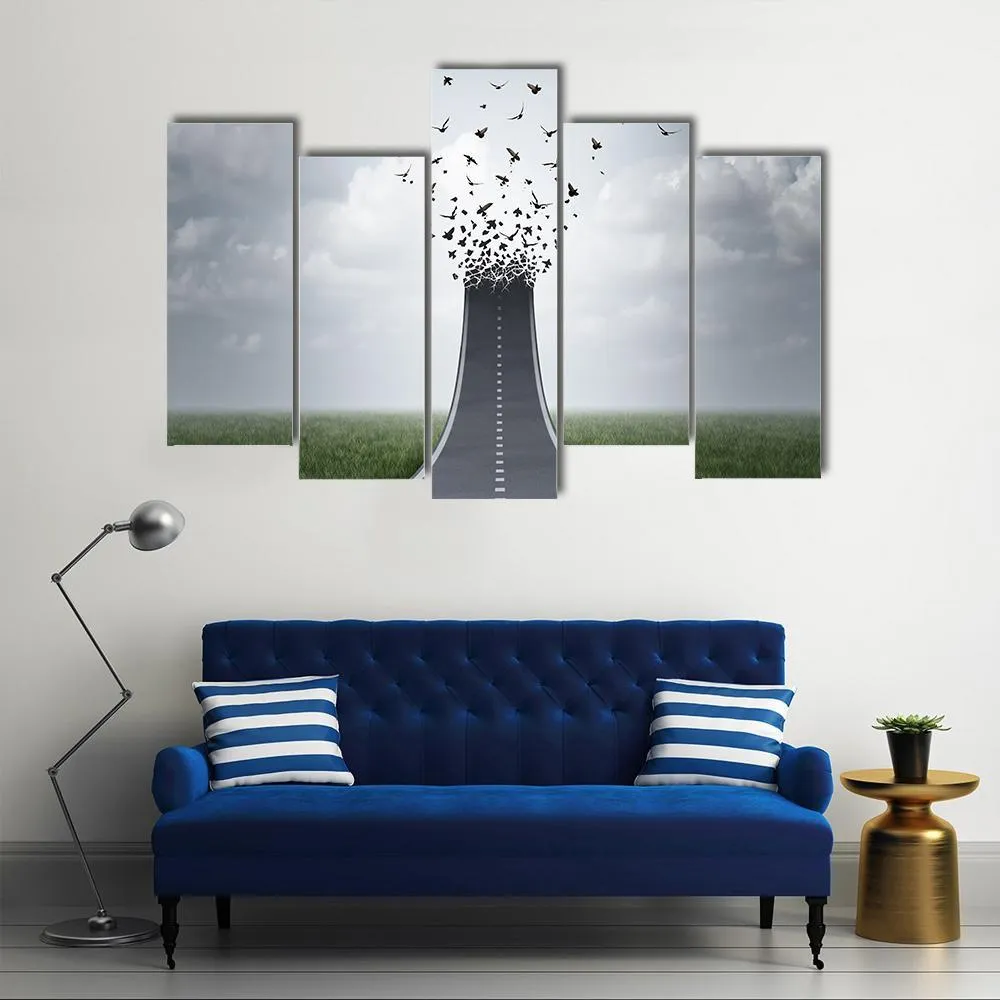 Driving Freedom Concept Canvas Wall Art