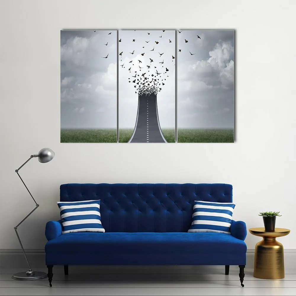 Driving Freedom Concept Canvas Wall Art