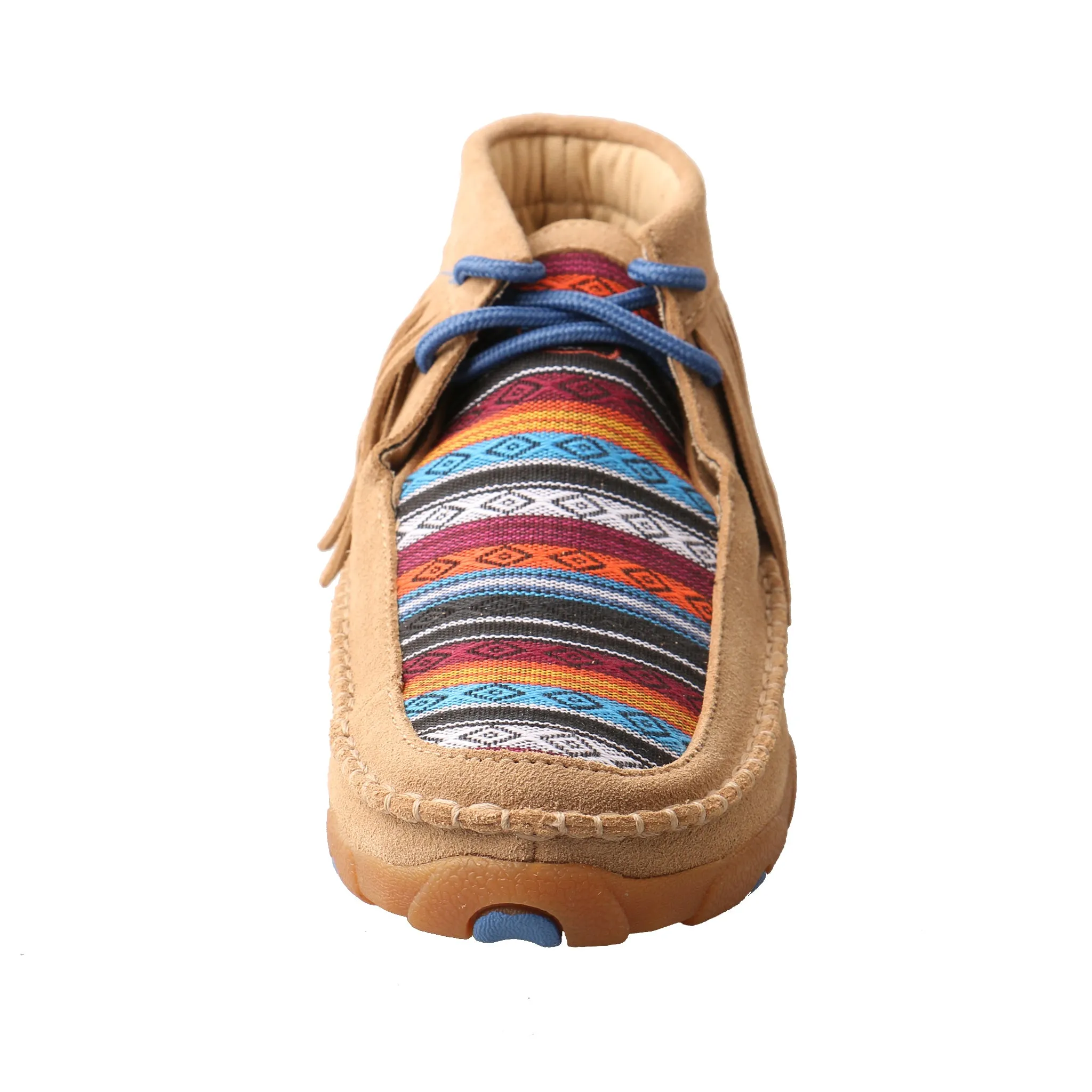 Driving Moccasin - Serape Fringe / Sand Suede