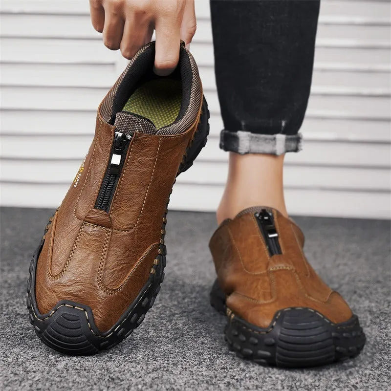 Driving Shoes Casual Flat Handmade Stitching Loafers Casual Walk Shoes | 9511