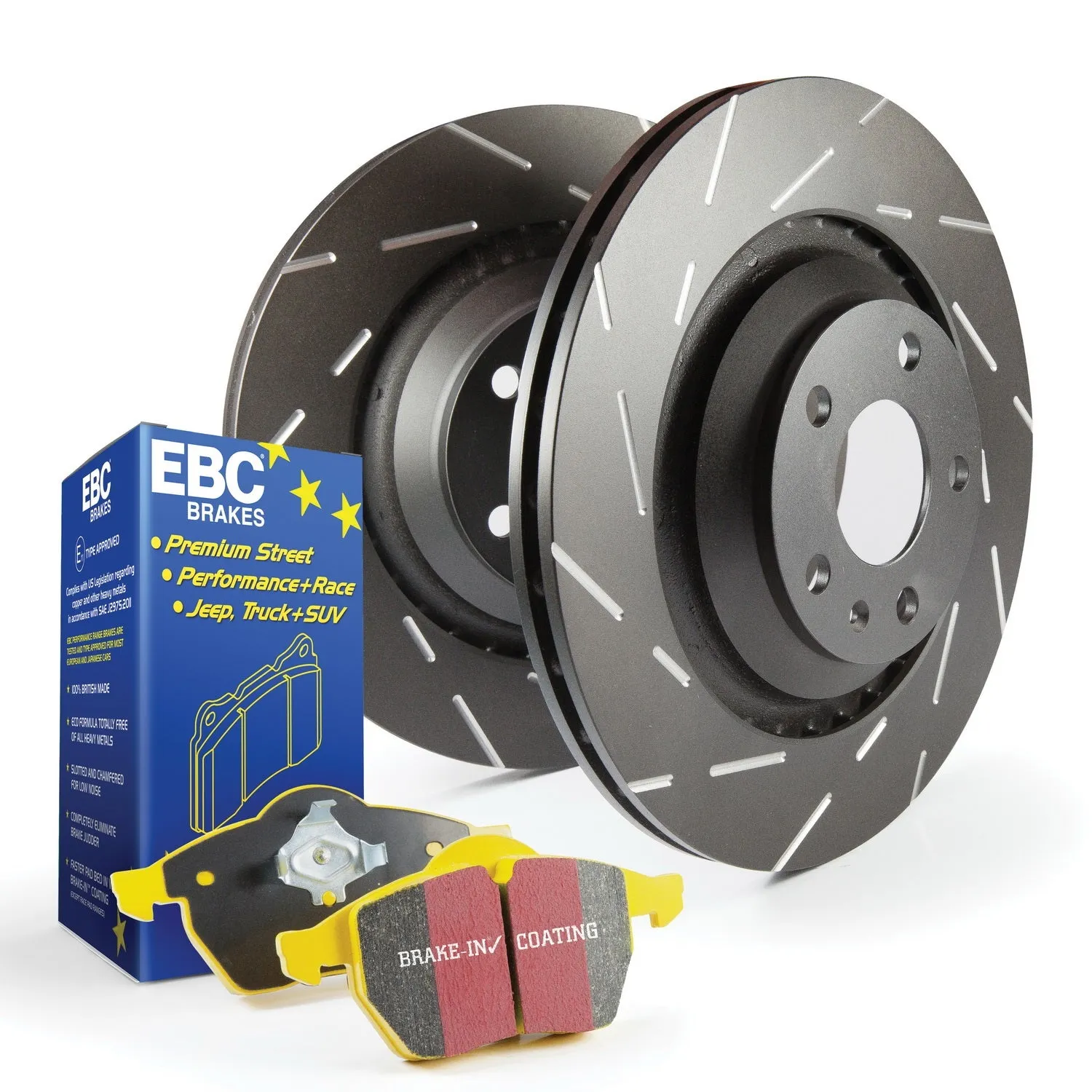 EBC Brakes S9KF1345 S9 Kits Yellowstuff and USR Rotors