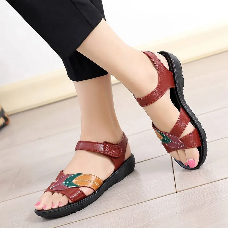 Elderly flat sandals