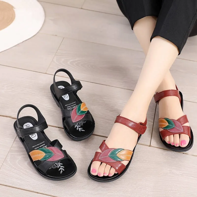 Elderly flat sandals