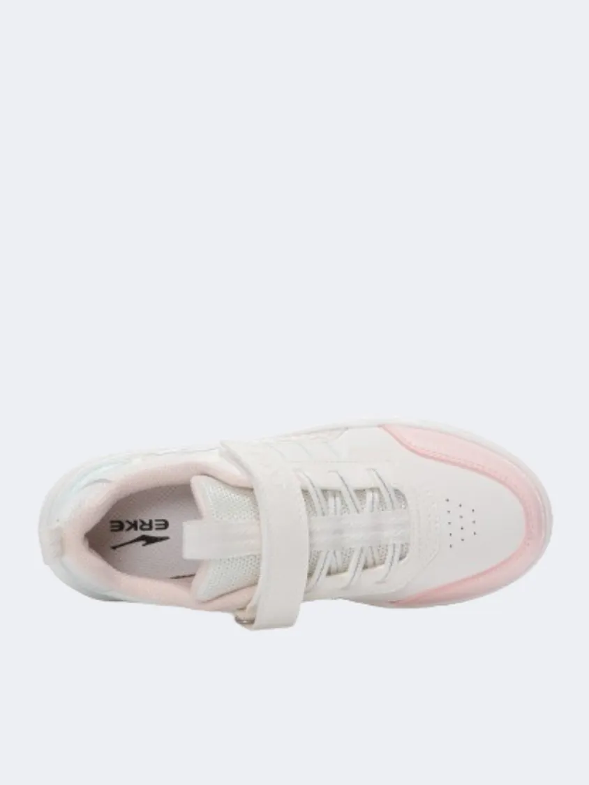 Erke Skateboard Gs-Girls Lifestyle Shoes White/Pink