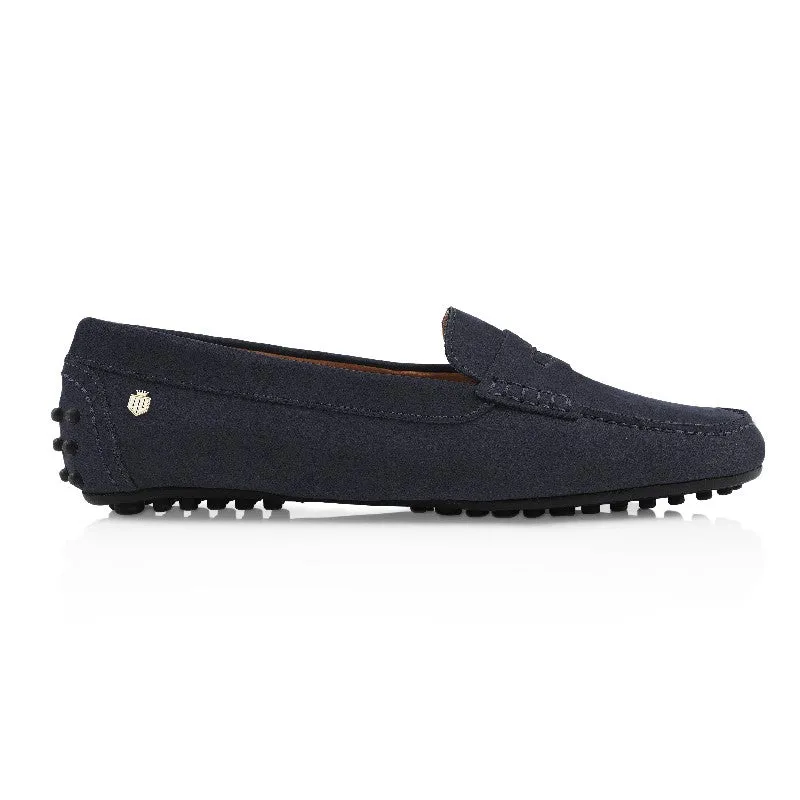 Fairfax & Favor Hemsby Ladies Driving Shoe - Navy Nubuck