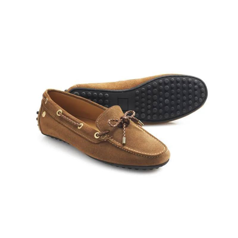 Fairfax & Favor Henley Ladies Suede Driving Shoe - Tan