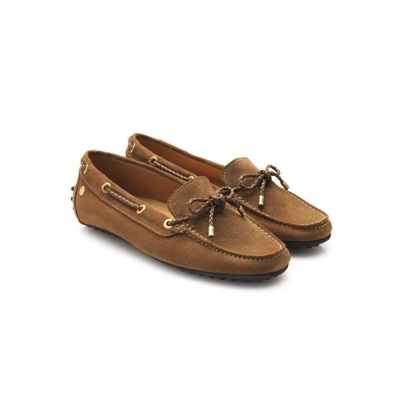 Fairfax & Favor Henley Ladies Suede Driving Shoe - Tan