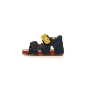 FALCOTTO - Bea Boys Navy Leather Sandals