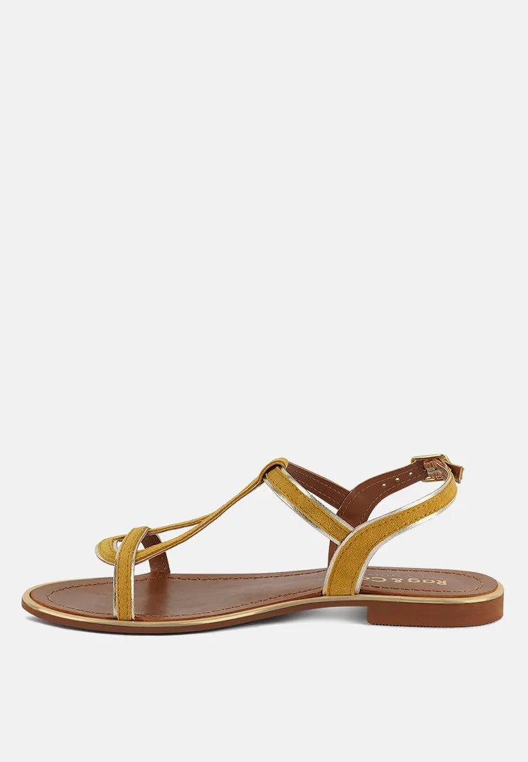 Feodora Flat Slip On Sandals