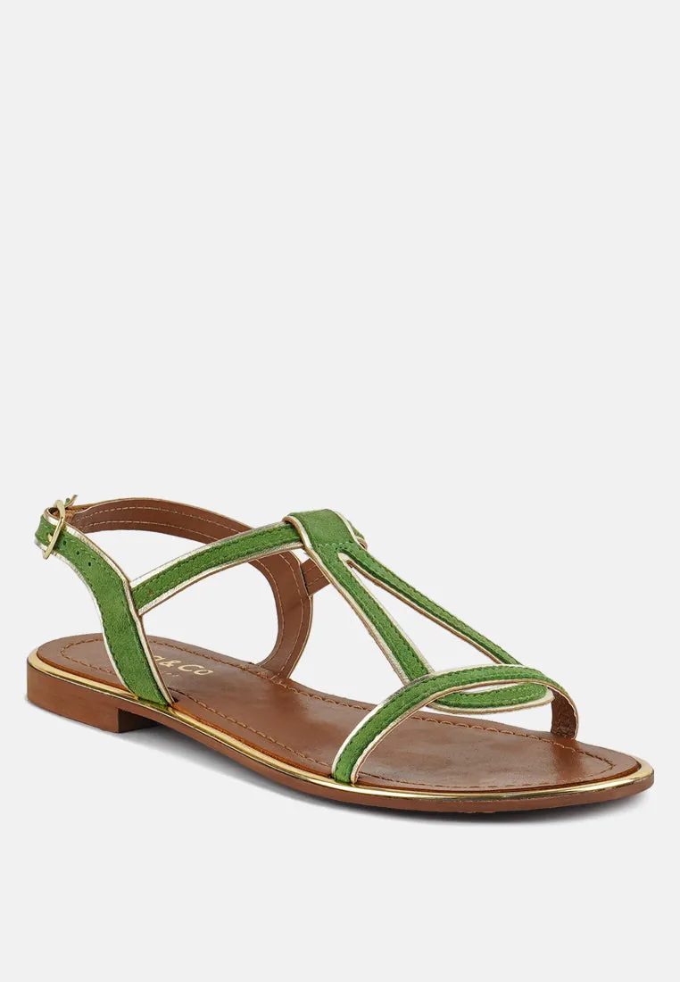 Feodora Flat Slip On Sandals