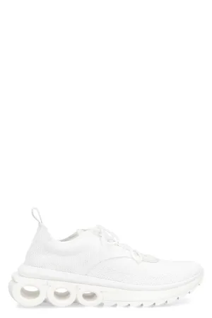 Ferragamo White Low-Top Fashion Sneakers for Women - FW23 Collection