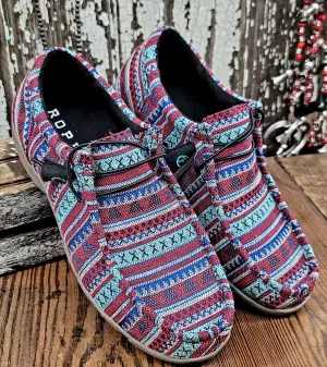 Final Sale ✨Cowgal Chillin Blue Aztec Mocs