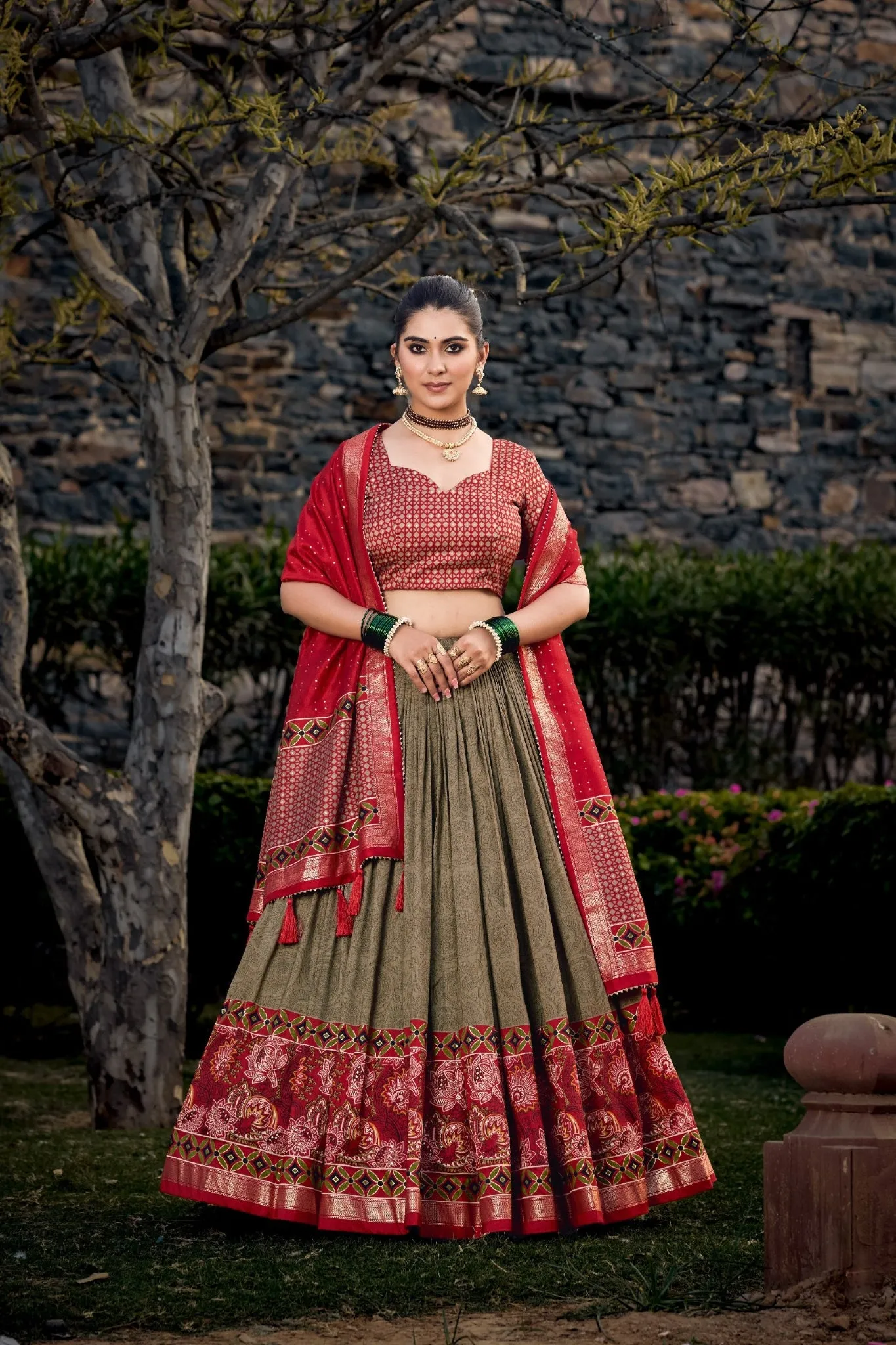 Floral Printed Lehenga Choli