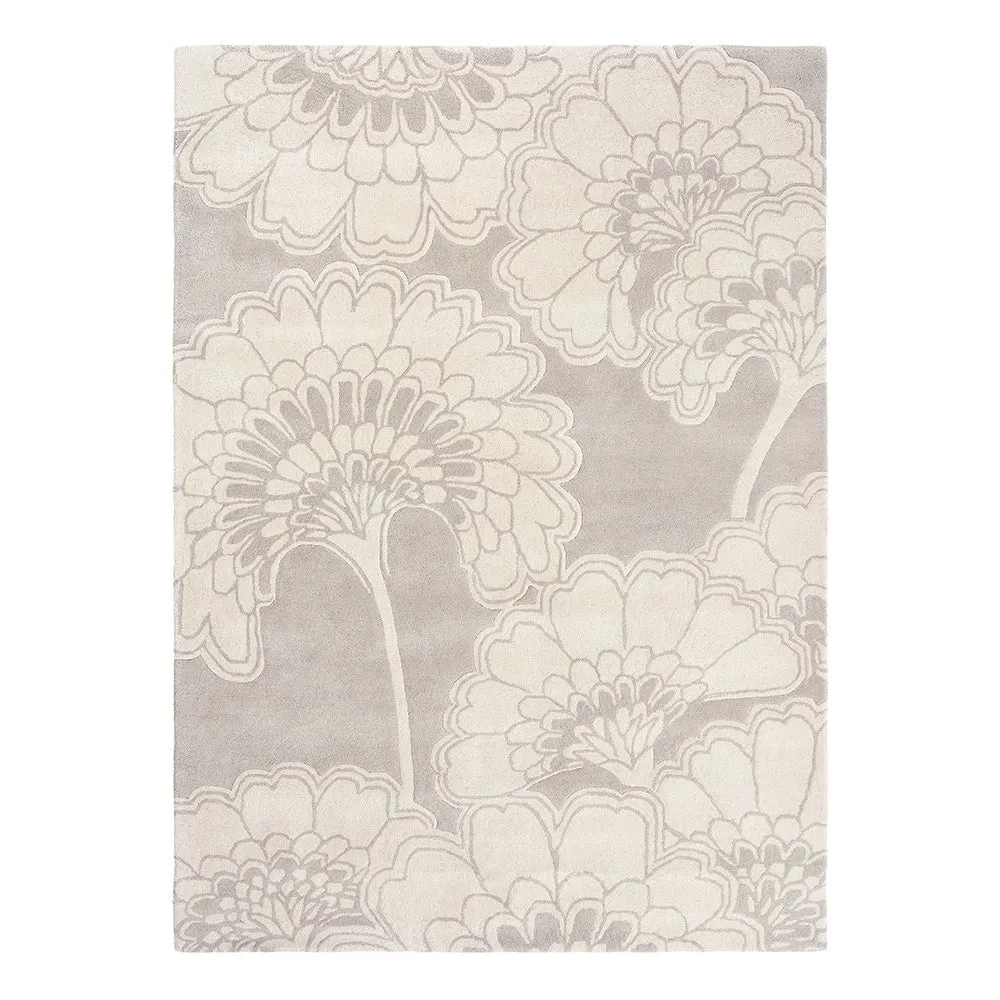 Florence Broadhurst Japanese Floral Oyster Rug