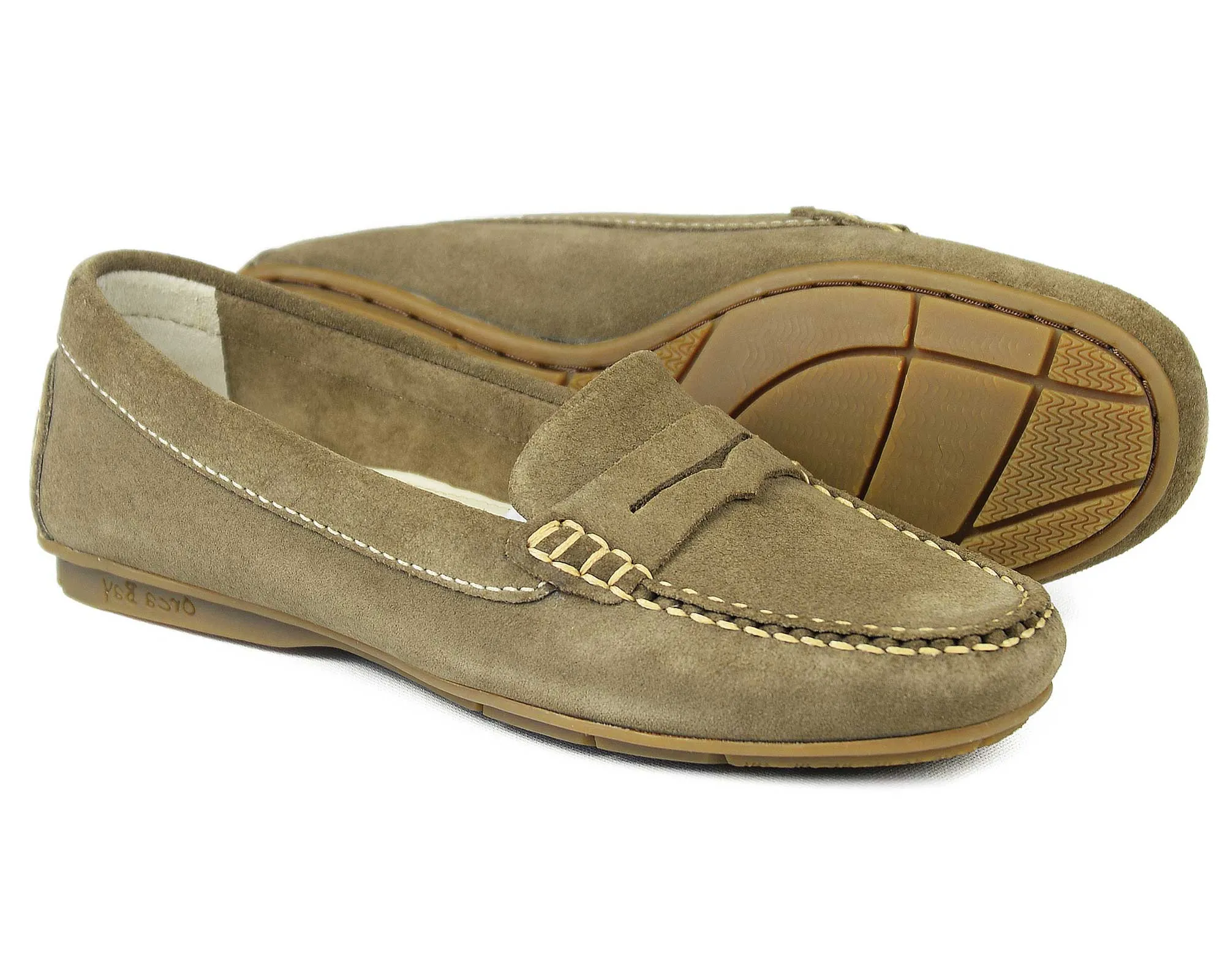 FLORENCE Ladies Mushroom Suede Summer Loafer By Orca Bay