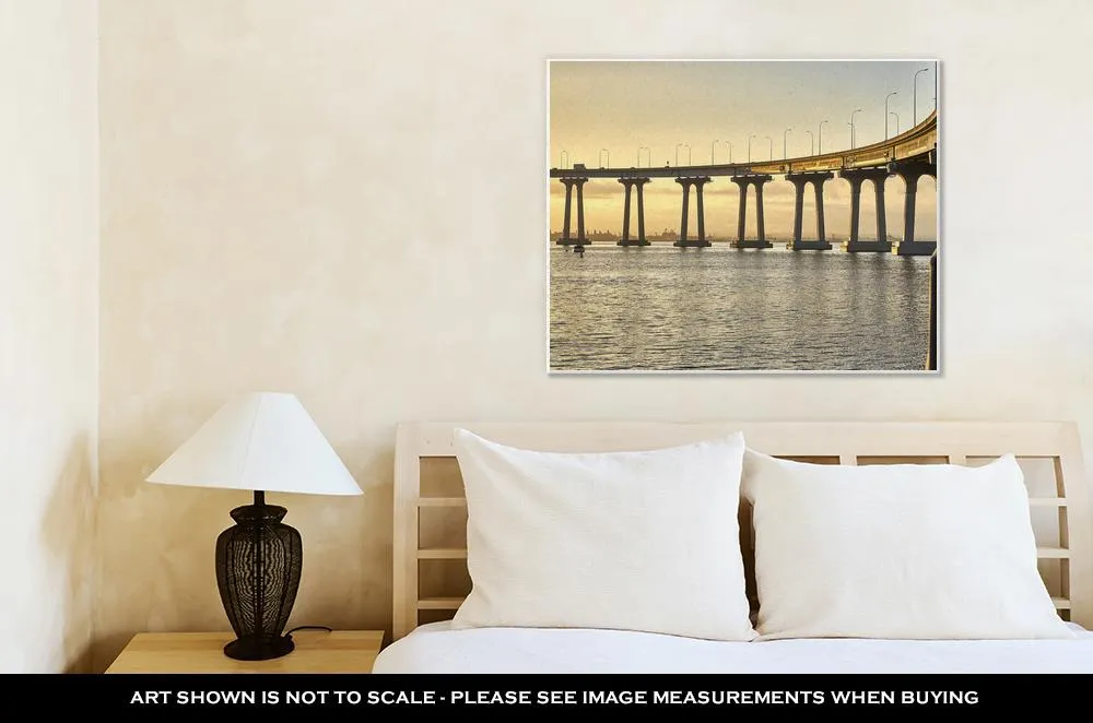 Gallery Wrapped Canvas, Curved Section Of The Landmark Coronado Bridge