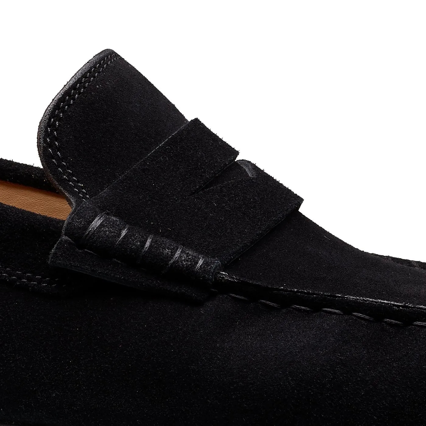 Genoa Black Calf Suede