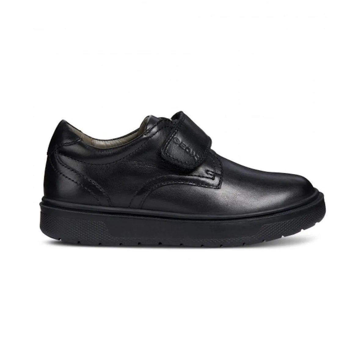 Geox Boy's J Riddock Black Leather (Sizes 32-35)